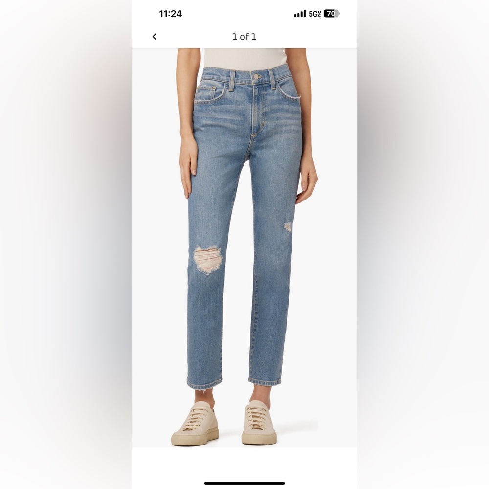 Joe's Jeans Light Blue Straight Leg Denim